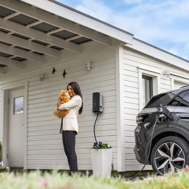 Billaddning Laddstolpe Retush