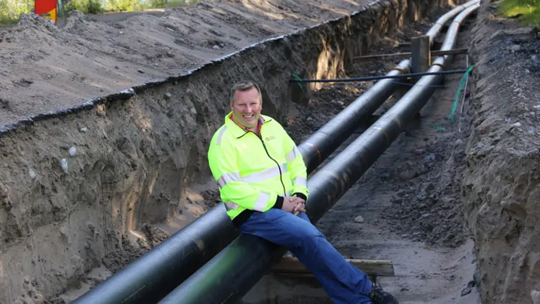 Fjärrvärme till reningsverket