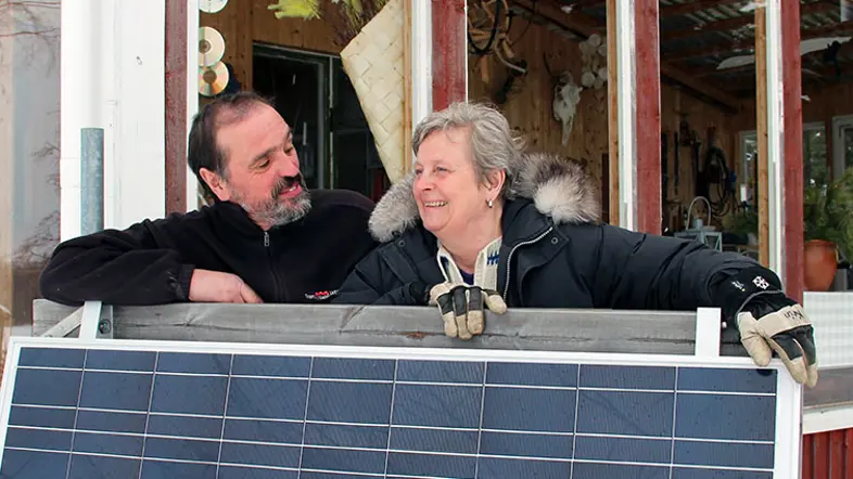 Åke och Karin lever utan el