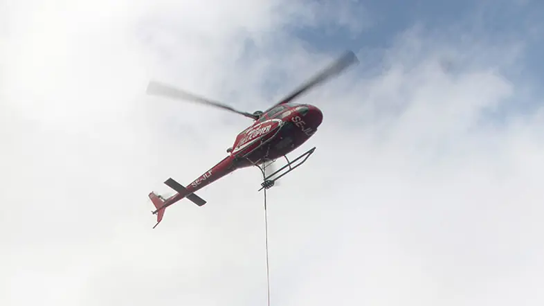 Reservkraft flygs ut till Rödkallen