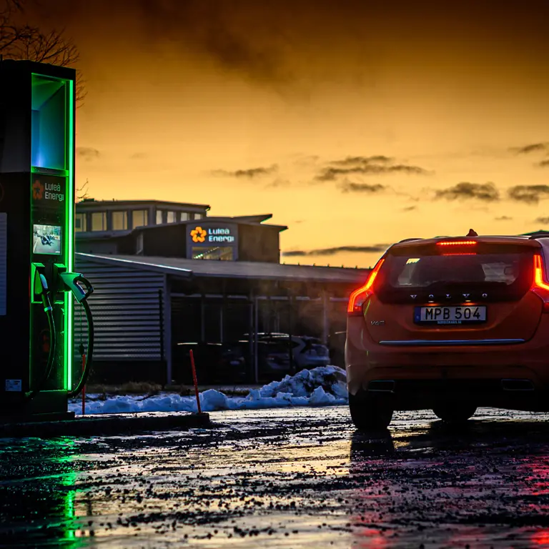 Laddstation Luleåenergi Webb