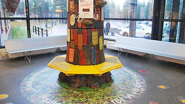 Miljöträd på Luleå Airport